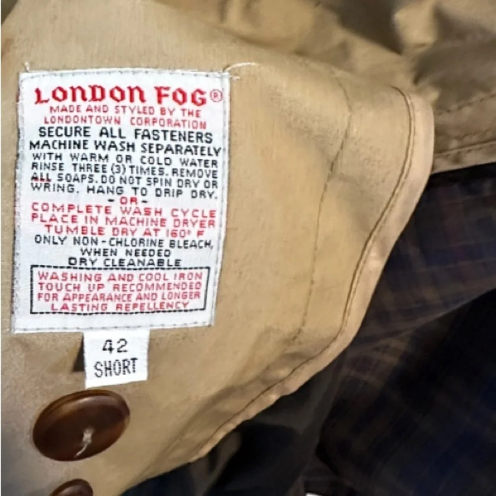 Vintage London Fog Tan Trench‎ Coat